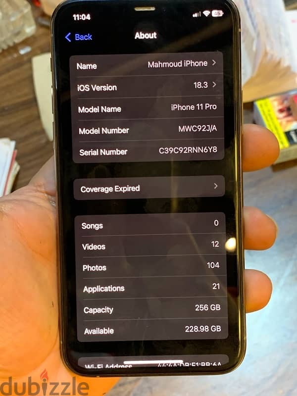 iphone 11 pro 256g 6