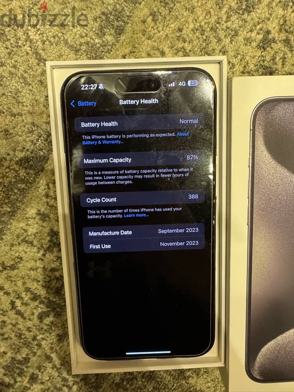 iPhone 15 Pro Max 512 GB , ايفون 15 برو ماكس 512 جيجا اسود بدون خدوش 4