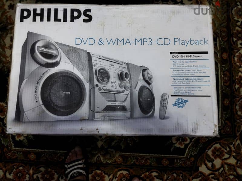 Philips fdw39 dvd-wma-mp3-cd player 0