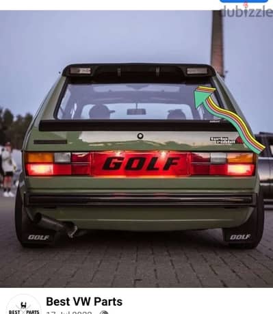 سبويلر جولف ١ - ماركة Kamei  لم يستخدم وبالكرتونه والوصلات Golf mk1