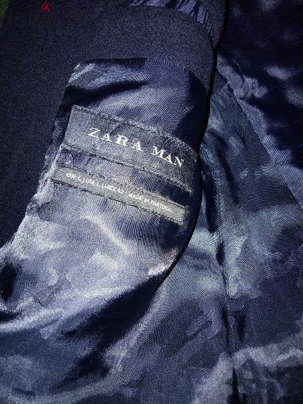 بالطو تلت  Zara وارد دبي جوخ كحلي غامق مقاس L 3