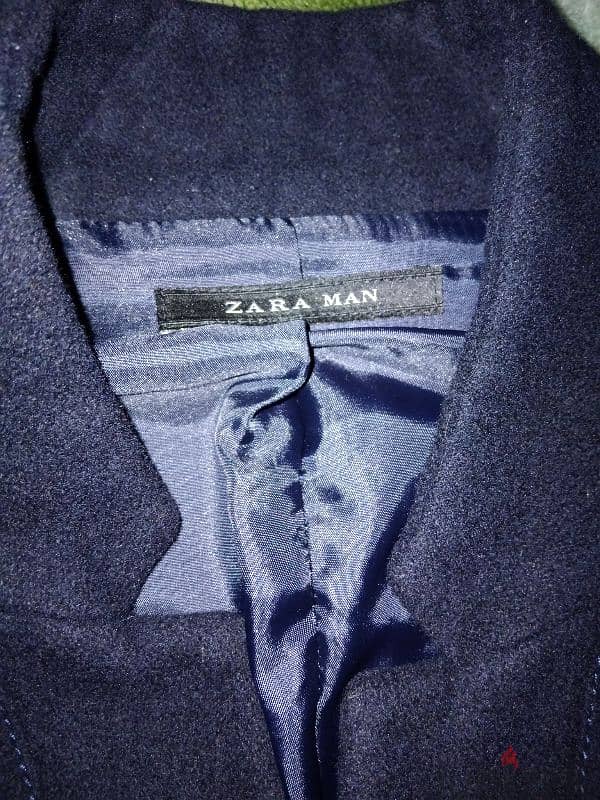 بالطو تلت  Zara وارد دبي جوخ كحلي غامق مقاس L 6