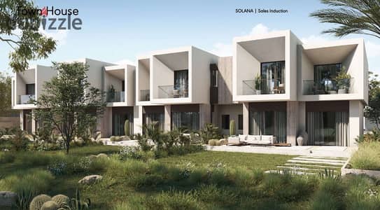 Luxurious town house in Solana West Compound - Super Lux - Delivery 2027 with installments until 2031