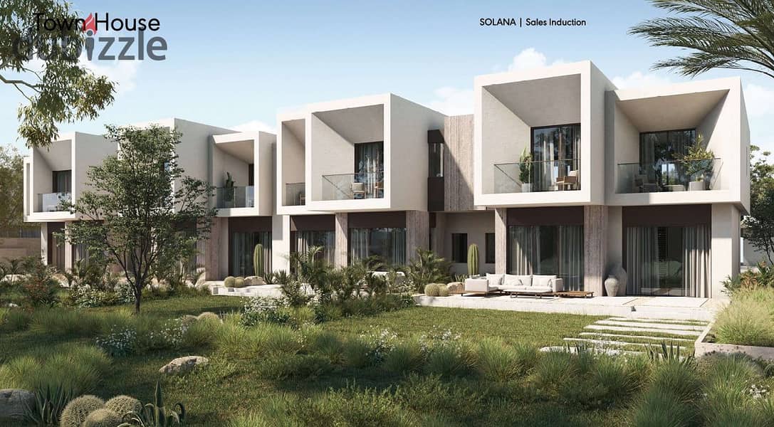 Luxurious town house in Solana West Compound - Super Lux - Delivery 2027 with installments until 2031 0