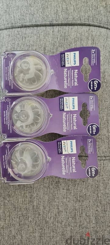 AVENT Philips Natural Response Nipple Flow 5 (6M+) - 2 nipples per box