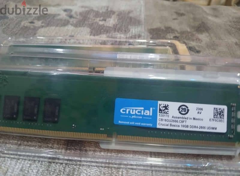 16GB Ram crucial 0