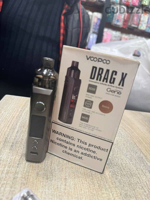 جديدة شيشة دراق اكس VOOPOO DRAG X 80W 0