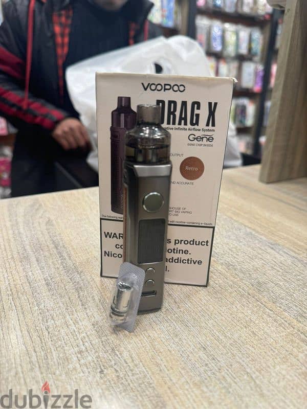 جديدة شيشة دراق اكس VOOPOO DRAG X 80W 4