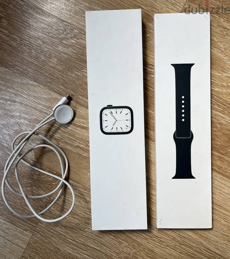 Apple Apple Watch Series 7, 45mm, Sport Band- Midnight Black 0