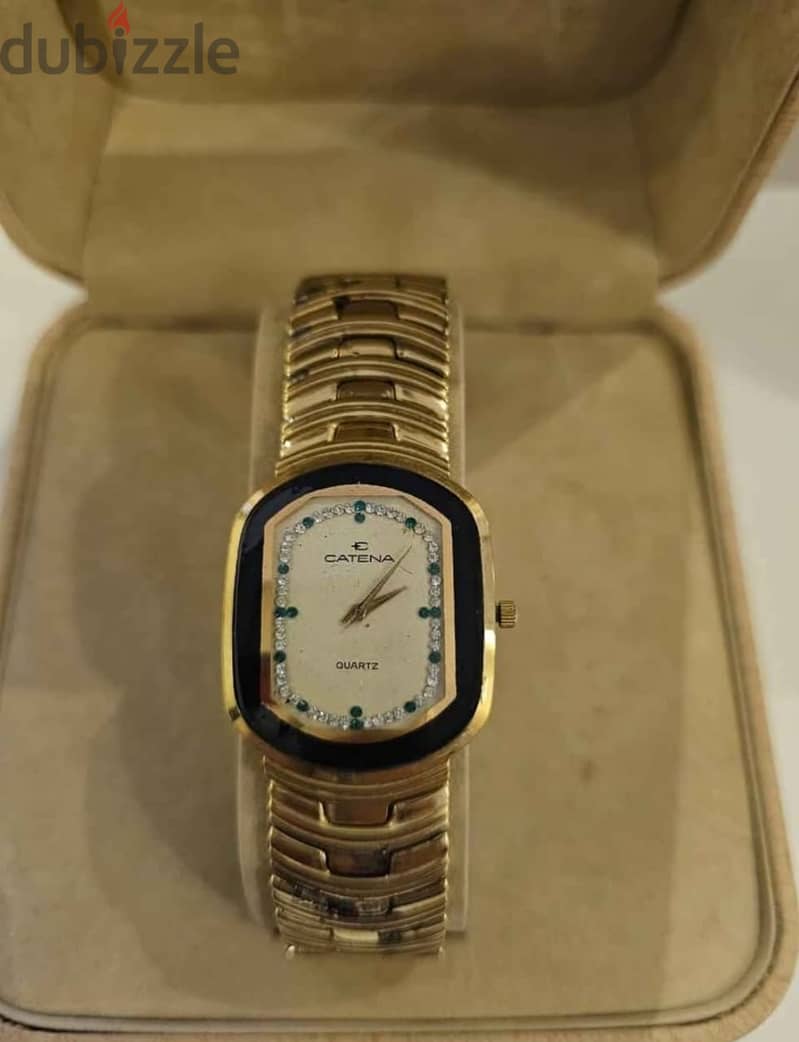 Catena watch SWISS MADE original gold plated 3