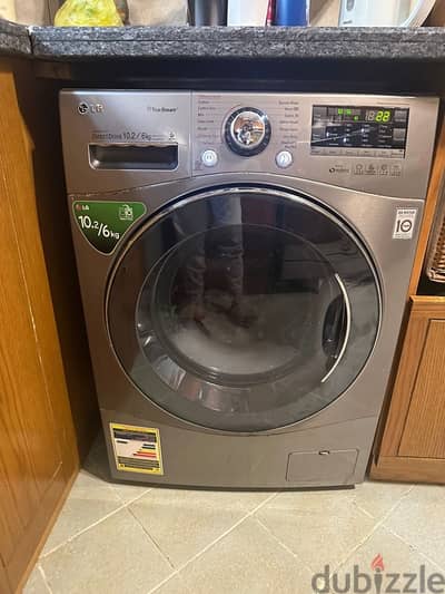 LG washing machine with dryer