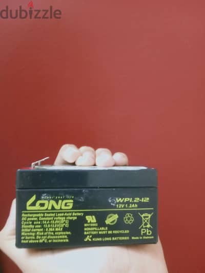 long Battery 12v, 1.2A