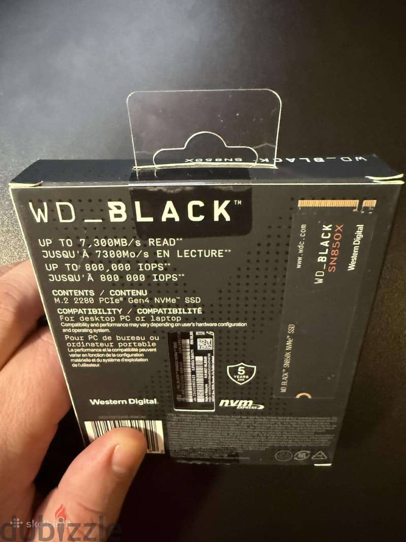 WD_BLACK SN770 2TB NVMe M. 2 SSD 1