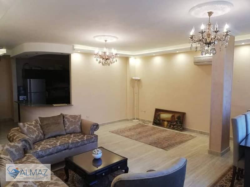 A spacious apartment for rent in the Fifth Settlement in District 3/4 in front of the Arabella Plaza Mall on the Gamal Abdel Nasser axis 0