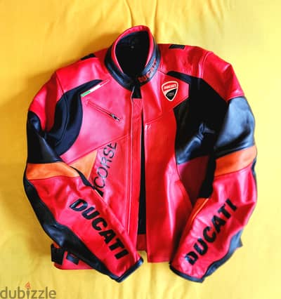 Ducati genuine leather jacket - جاكيت جلد طبيعي للموتوسيكلات