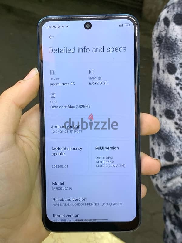 Redmi note 9s 6 Ram 128 مساحه 1