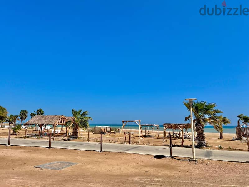 شاليه للايجار غرفتين في المارينا الجديده الجونه for rent 2Br in gouna 0