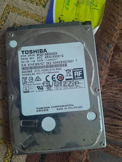 hard disk toshiba 500giga