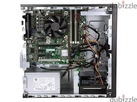 كيسة HP ELITEDESK 705 G3 MT + شاشة 22 بوصة من شركة ديل + ماوس وكيبورد 4