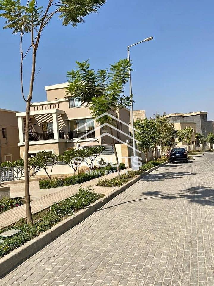 Villa for sale in Taj City New Cairo Fifth Settlement 240 meters (2floors) full privacy open view bahary - corner location - installments plan 0