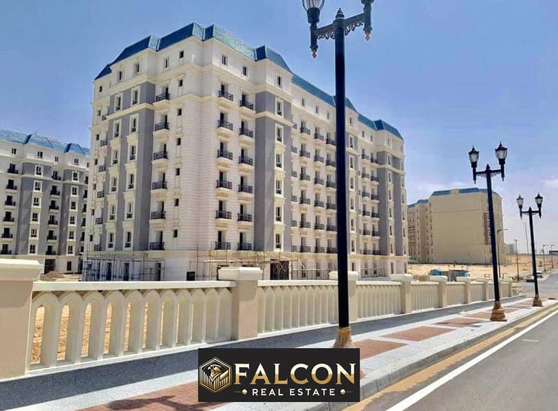 Apartment for immediate delivery, fully finished, in New Alamein, North Coast, Latin Quarter Compound 0