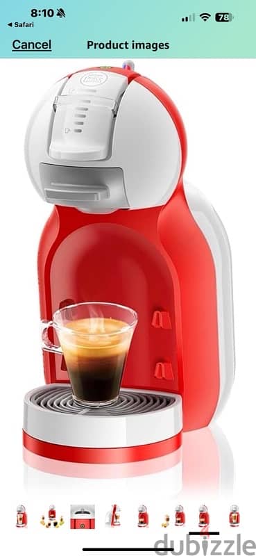 red Nescafé dolce gusto mini me coffee machine 5