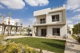 500 m2 villa, ready for immediate sale, finished, in Sheikh Zayed, next to Dahshur Link and Mountain View