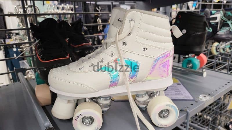 quad roller skates size 37 from decathlon - white 0