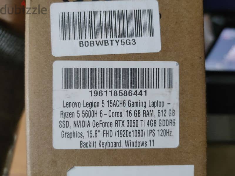 lenovo legion 5 RTX 3050 Ti 4GB 10