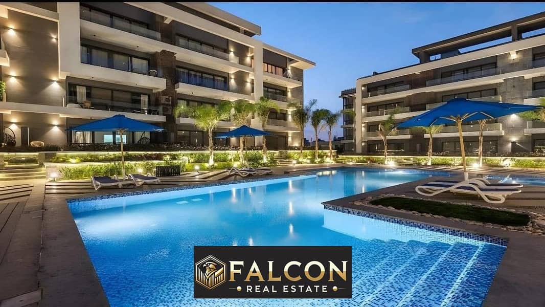 Apartment for sale with a 20% discount in a fully built compound, fully finished, ultra super luxury, with installments over 8 years, in La Vista El P 0