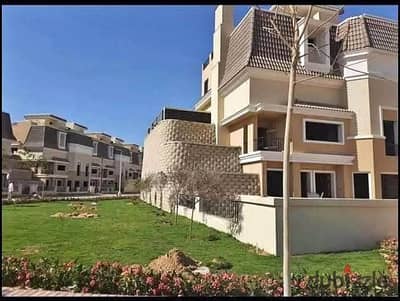 S-Villa for sale in Sarai Compound, 0% down payment and installments over 12 years in Mostakbal City