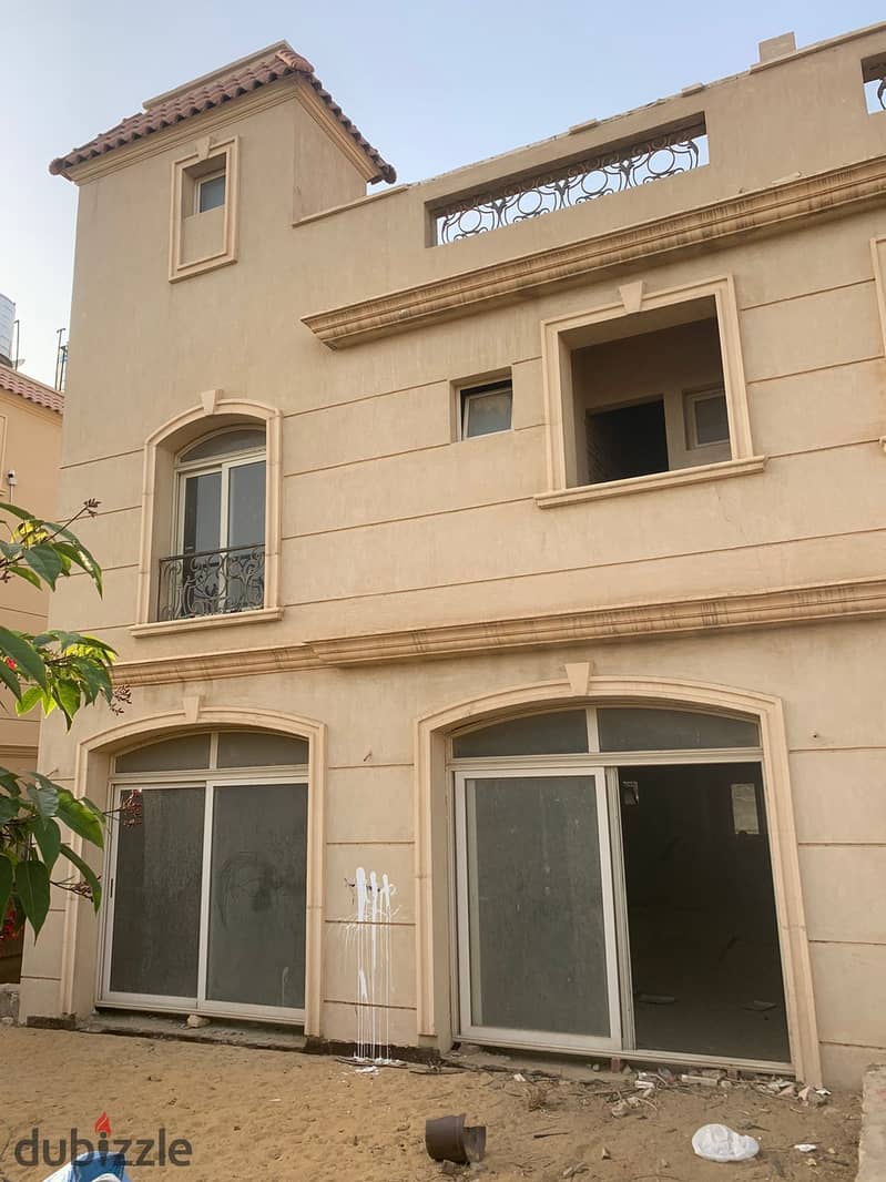 Semi-finished twin house for sale,ready to move in front of Gate 6 Al-Rehab in Villino Compound by Raslan Villino new cairo 0