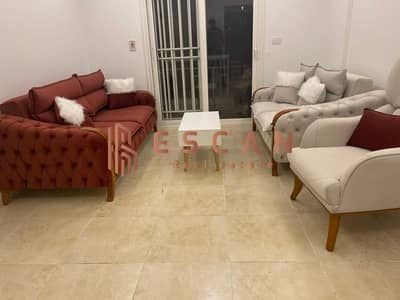 Ground floor hotel apartment with garden for rent furnished in Madinaty in first residence condition