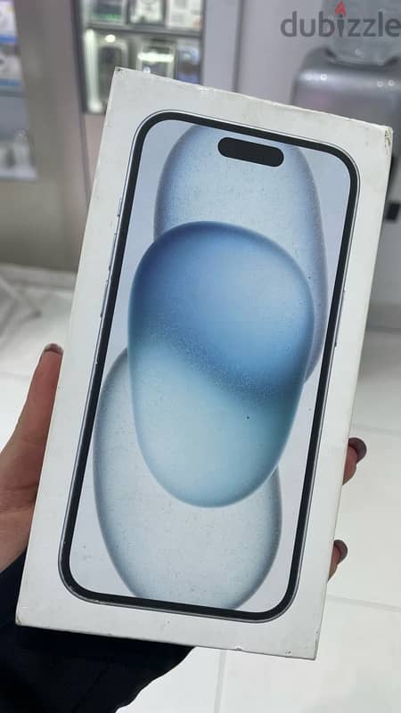 iPhone 15 128GB Blue battery 100% circle count 120 2