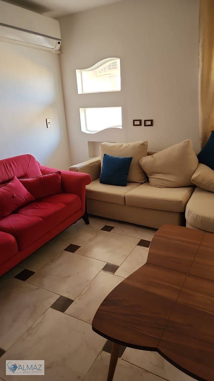 Furnished apartment with air conditioners for rent in Al-Rehab, Group 107 Phase 5 0