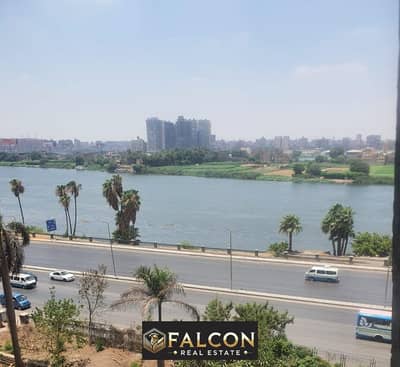 A luxurious hotel unit with a charming view of the Nile, with high-quality finishing, furniture, appliances, and air conditioners, with a return of up