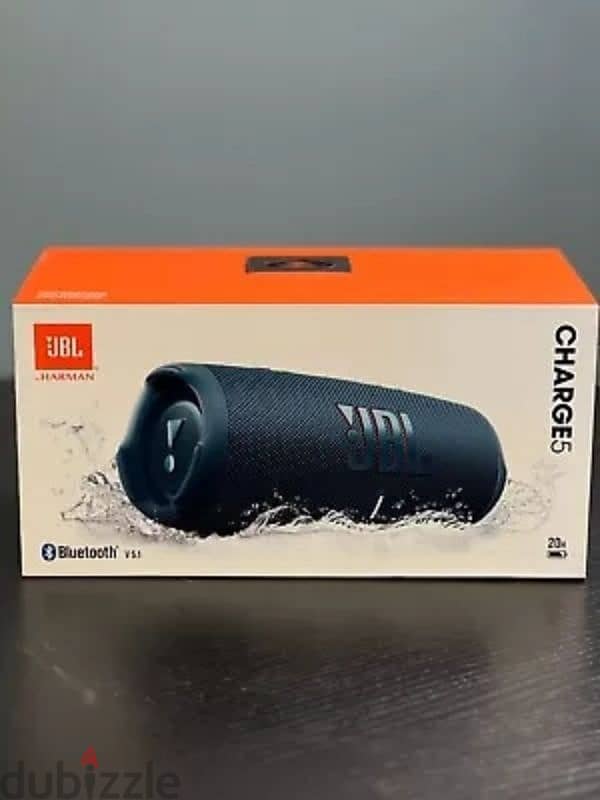 JBL CHARGE 5 - Portable Bluetooth Speaker with IP67 Waterproof - Blue 0