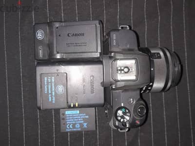 canon eos M50 mirror less بحالة ممتازة