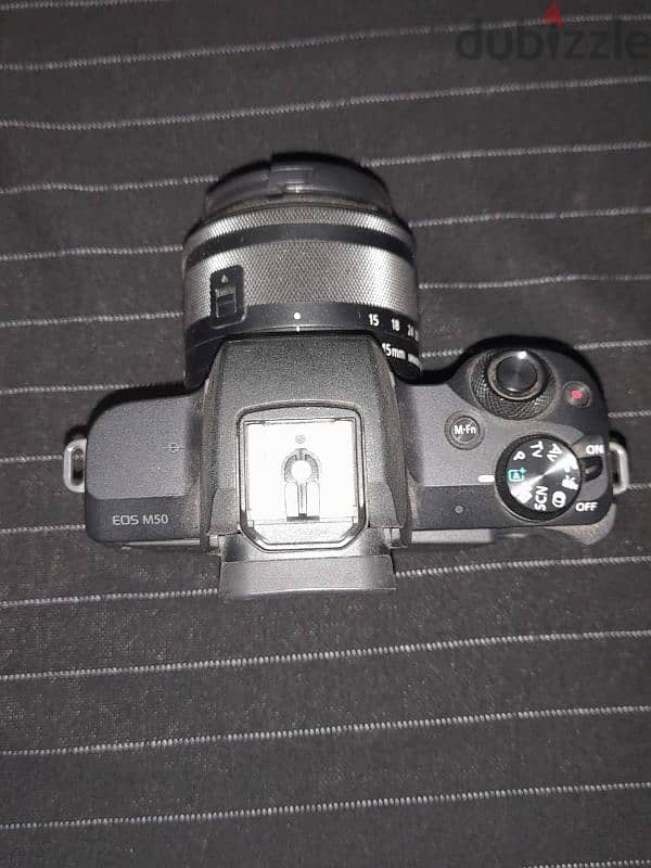 canon eos M50 mirror less بحالة ممتازة 2