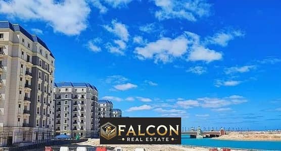 Apartment for sale first row Crystal Lagoon immediate receipt [fully finished] in Latin Quarter Alamein - minutes to Marassi