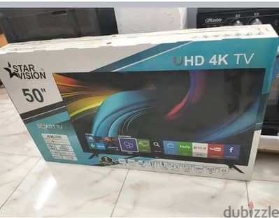 شاشه ستار فيجين ٥٠ بوصه سمارت  4k استعمال شهر