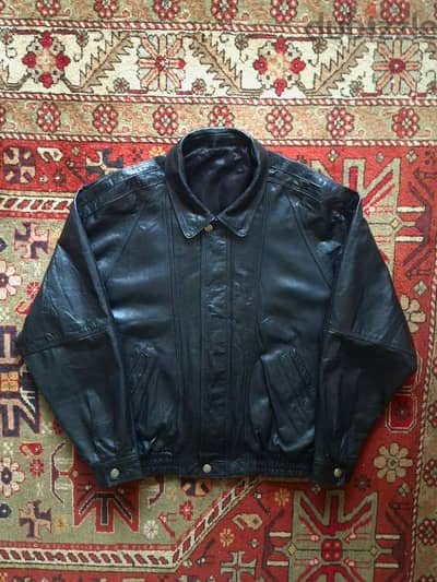 Bonapiel Vintage Sheepskin Leather Jacket.