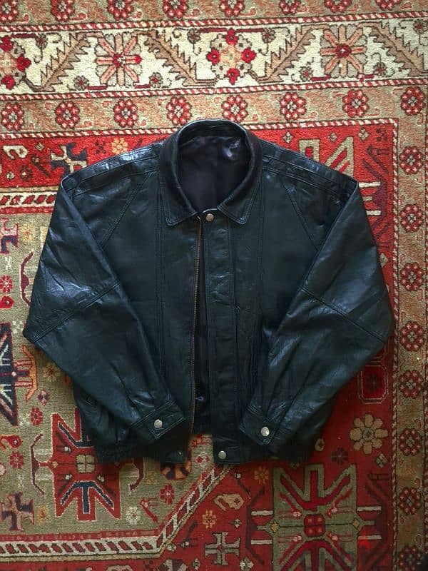 Bonapiel Vintage Sheepskin Leather Jacket. 2