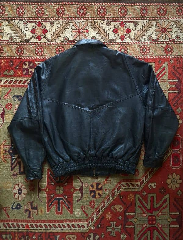 Bonapiel Vintage Sheepskin Leather Jacket. 3