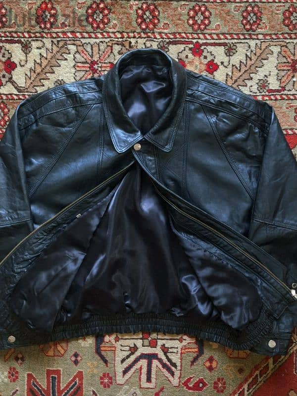 Bonapiel Vintage Sheepskin Leather Jacket. 4