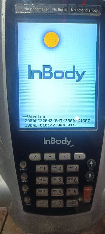 Inbody 230 version:230DMC22042/47230DPV1207