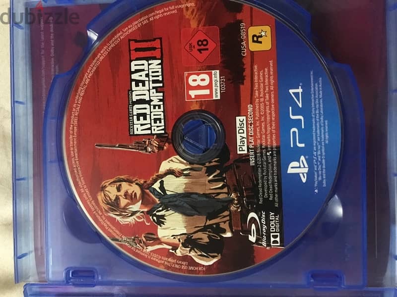 Red dead redemption 2 Cd ps4  للبيع 0