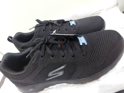 Skechers, GO WALK. Black, Unisex, Size 39.5, New. Original.