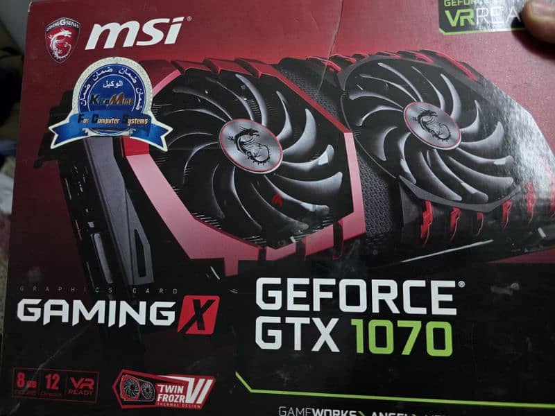 MSI GTX 1070 gaming x 8gb 1