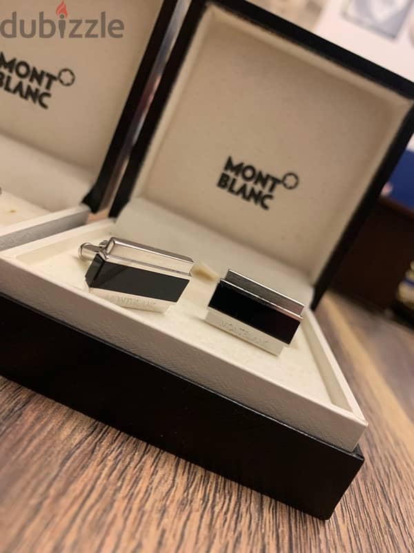 silver Montblanc cufflinks 2